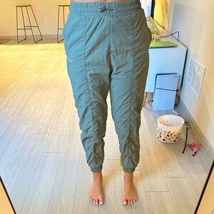 Green parachute pants jogger style